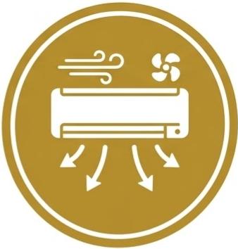 Moderne airconditioning voor duurzame koeling en verwarming in de woning.