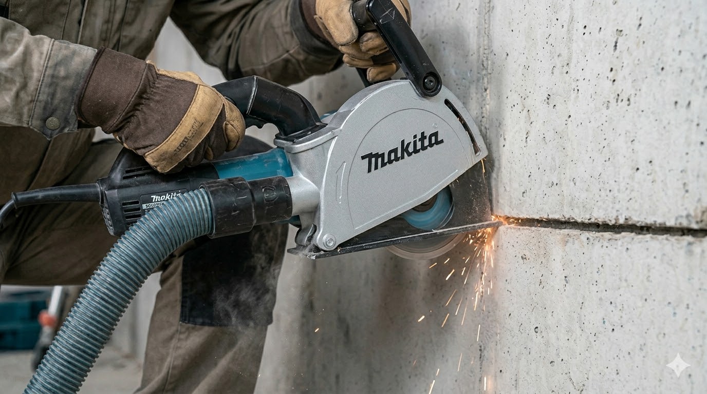 Strak freeswerk in muren voor het onzichtbaar wegwerken van bekabeling.